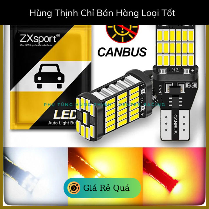 { Đại Lý Cấp 1 }Đèn LED Xi nhan/Đèn Lùi Chân T15/T10 Cho Ô tô Xe máy ...