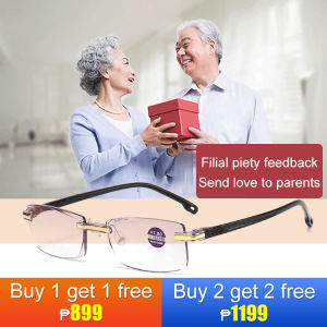 Mens presbyopia glasses with antiblue light feature