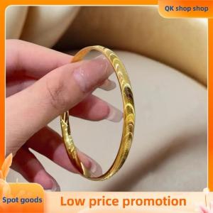 ✨QK shop✨ Cats Eye Bracelet With Wavy Pattern For Woman Luxury Bangle Party Banquet Jewelry Gift