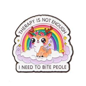 Metal Brooch with Humorous Spanish Quotes Fashion Jewelry Clothing Accessories for Party Wedding and Travel Occasions