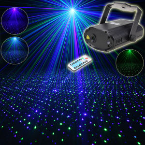 ESHINY T170 Remote MINI Blue Green Laser Full Stars Patterns Projector DJ Light Environment KTV Room Dance Disco Bar Club Home Party Xmas Stage Lighting Effect Lights Show