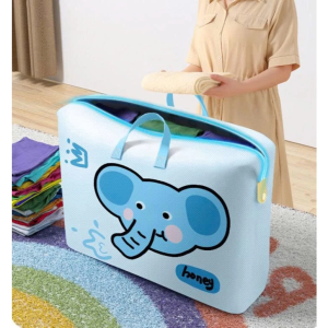 Túi Đựng Đồ Cỡ Lớn Túi Gấp Gọn Đựng Quần Áo Chăn Mền Đồ Cá Nhân Họa Tiết Panda/Voi Xanh LILA TUIBIGSIZE655