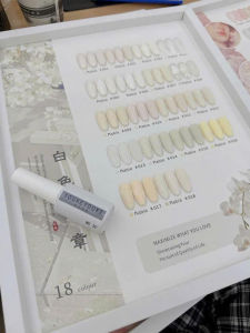 Set sơn gel tone trắng Youke Rabia 18 màu nail - Sơn móng tay màu trắng (tặng kèm bảng màu)