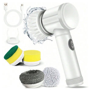 5 in 1 Electric Cleaning Brush Multi-functional for Home Kitchen Handheld Wireless for Shoes Bathroom