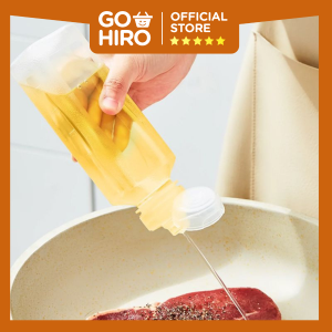 Botol Fliptop 300ML untuk Minyak Madu Dapur Plastik bentuk Kotak Botol Serbaguna Multifungsi