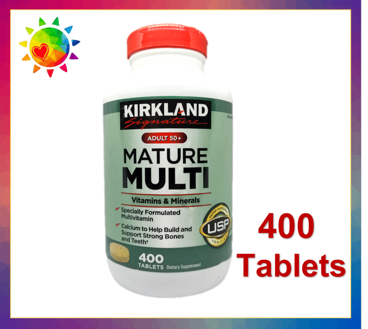 Kirkland Signature Adults 50+ Mature Multi Vitamins 400 Tablets