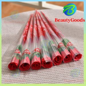 【Local delivery】10PCS-Valentines Day Single rose soap flower 11.4inches(29CM) Mothers Day gifts/Teachers Day gifts /Artificial soap rose flower