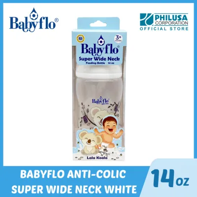 Babyflo Super Wide Neck 14oz WHITE
