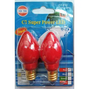 2 BÓNG ĐÈN LED TRÁI ỚT CAO CẤP HÒA THÁI thích hợp cho việc trang trí đèn thờ thần tài ông địa phật
