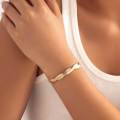 Fashion Gold Necklace 4mm 16/18/20 Inch Blade Necklace Snake Bone Chain Men's Women's Jewelry Gifts Twist Rope Chains Men Women Rose Gold Color Plated Necklace No Fade High Quality Jewelry Gifts SNAKE CHAIN STAINLESS STEEL QUALITY 18K Gold Stainles Steel. 