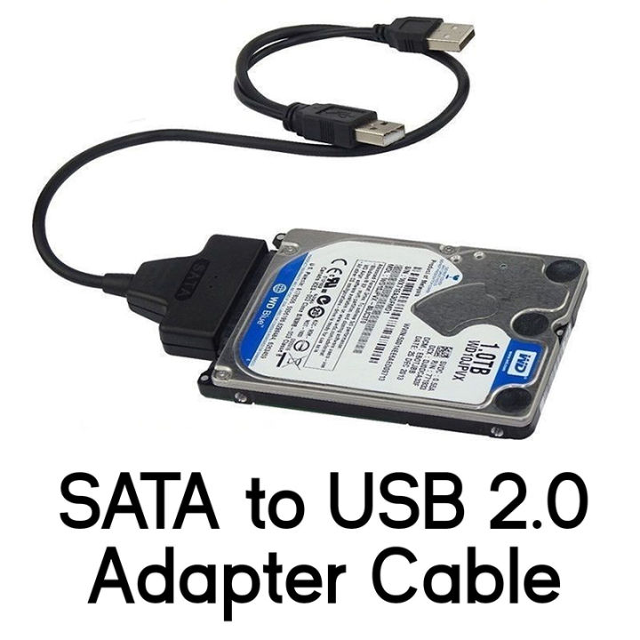 SATA เป็น USB Wuyangmin 2.0สายอะแดปเตอร์สำหรับ2.5 