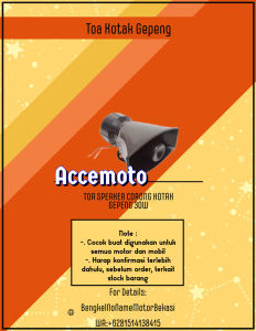toa speaker klakson corong kotak gepeng rakitan 30 Watt 7 suara