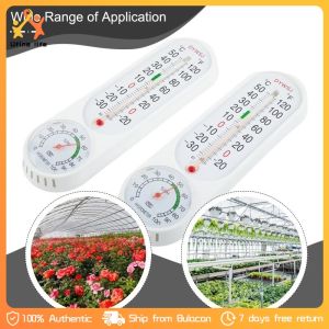 2PC Wall Mounted Hygrometer Thermometer Indoor Outdoor Thermometer Greenhouse Temperature Controller