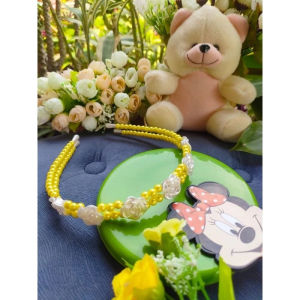 Bando mutiara Double Rose Bando korea rose flower/headBand/hairBand