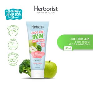 Herborist Juice For Skin Body Serum 180ml Mencerahkan Kulit Kusam 5X Vitamin E | Juice For Skin Cooling Burst Lotion Serum - 180 ml Mencerahkan & Menyegarkan Kulit | Juice For Skin Gluta Booster Lotion Serum SPF 30 PA+++ 180ml Mencerahkan & Proteksi Kulit