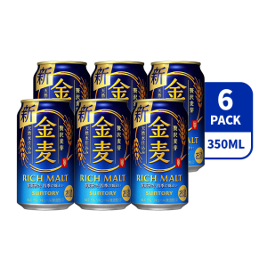 (6 Cans) Suntory Kin mugi Rich Malt Beer 350ml 5% Japan Import EXP 24.11