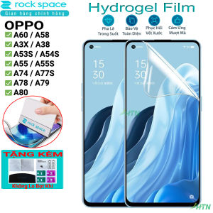 Miếng Dán PPF Oppo A54 A54s A38 A58 A60 A3 A3x A5 Pro 5g Cao Cấp Rock Space Trong Suốt- Dán Màn Hình / Dán lưng Bảo Vệ Toàn Diện Tự Phục Hồi