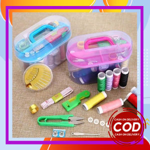 Sewing Kit Box Set Perlengkapan Alat Jahit Satu Set Alat Menjahit dengan Kotak Perlengkapan Jahit