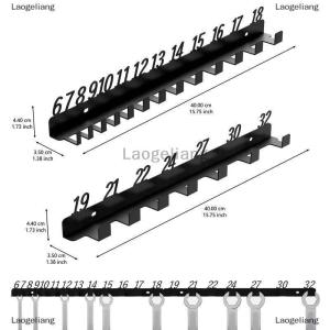 [COD] Laogeliang ประแจสกรูจัดระเบียบบ้านชั้นเก็บของติดผนังพร้อมหมายเลขช่องเครื่องมือจัดคีมที่ยึดไขควง