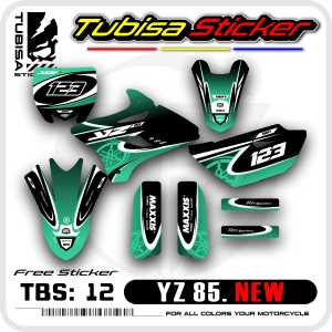 Decal Yamaha YZ 85 New Full Body - Stiker Striping Variasi Yamaha YZ 85 New . TBS.12