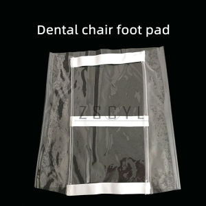 2PCS Dental chair thickened table pad cloth tool pad workbench instrument tray waterproof non-slip leather light blue seat cover table pad