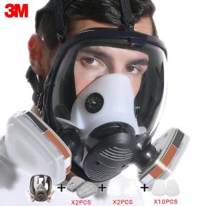 【Ready Stock】7 in 1 6800 Gas Mas Large View Full Face Facepiece Respirator For Chemical Spray Painting Spraying Safety