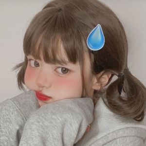 YHDFX อินเทรนด์ น่ารัก อะคริลิค สำหรับผู้หญิง หยดน้ำ หมวก คลิปปากเป็ด ปิ่นปักผมเกาหลี กิ๊บติดผมผู้หญิง กิ๊บติดผม