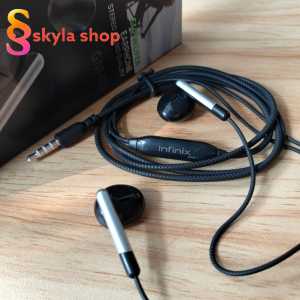 Headset INFINIX STEREO SOUND QUALITY Full Bass Earphone SUBWOFER Handfree