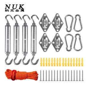 ชุดฮาร์ดแวร์เรือใบ สแตนเลส ขนาด 6mm. มี 2แบบ 3มุม/4มุม Suitable for sailing boats