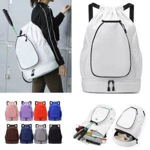 FUDESHE หลายฟังก์ชัน กระเป๋าแบ็คแพ็คไม้แบดมินตัน ความจุขนาดใหญ่ พร้อมช่องใส่รองเท้า กระเป๋าเทนนิส ใหม่ ไม่ซึมน้ำ ชุดฟิตเนสสำหรับยิม