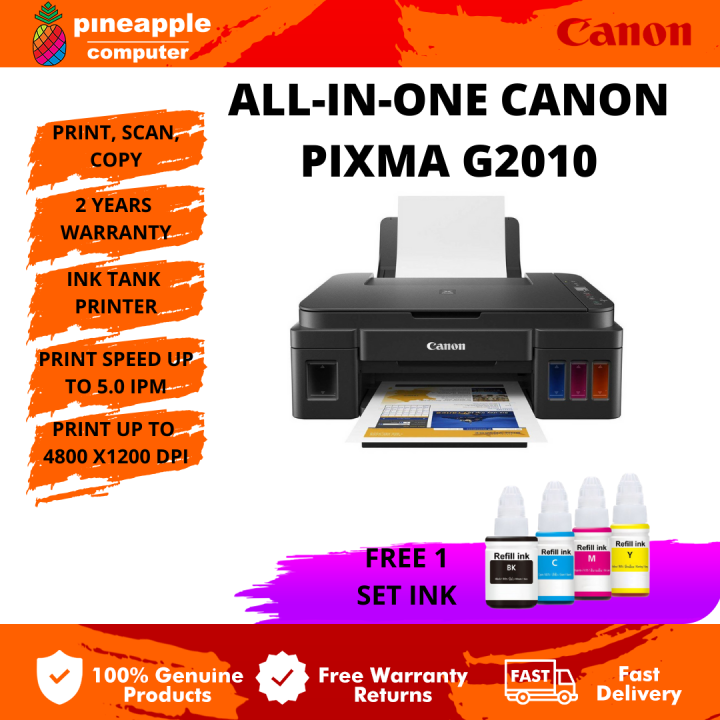 Canon PIXMA G2010/ G2020 All-In-One Ink Tank Printer Print /Scan