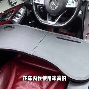 Vehicle Passenger Foldable Desk For Eating Working Light Weight Plastic Car Laptop Computer Desk Adjustable