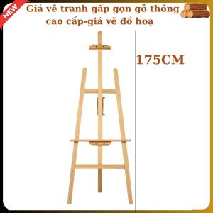 [HÀNG NHẬP KHẨU] Giá vẽ tranh gấp gọn gỗ thông cao cấp-giá vẽ đồ hoạ