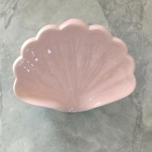 Shell Shape Drain Soap Dish Holder Creative Home Solid Color Soap Dishes Jewelry Boxes Storage Box Bathroom Accessories