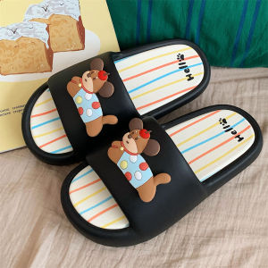 XIXITIAO Fun Color ins Trendy Cute Puppy Slippers for Men and Women Summer Outdoor Home Cute Comfortable Thick Sole One-Word Sandals