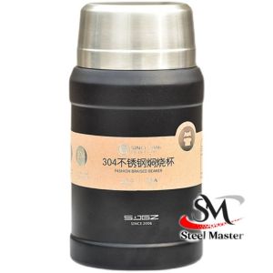 🔥Ready Stocks🔥SUS304 Stainless Steel Vacuum Thermal Flask Cup With Stainless Steel Spoon Free Insulation Bag 304不锈钢焖烧壶