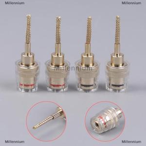[COD] Millennium 2 4 cái đầu nối chốt chuối cái đến 2mm đầu cắm cáp Hifi đầu cắm dây đồng bện