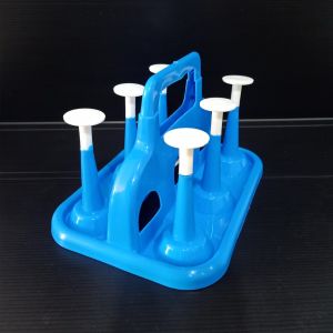 ที่คว่ำแก้ว ที่เสียบแก้ว ที่วางแก้ว ที่เก็บแก้ว เสียบได้ 6 ใบ มีหลายสีพร้อมส่งจากไทย