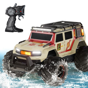 1/16 RC Car Remote Control Car Amphibious Stunt Vehicle Police Car Climbing 4WD Off-road Vehicle Beach Toy Big Amphibious RC Toy