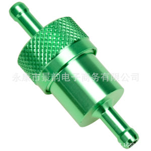 มอเตอร์ไซค์ออฟโรด ATV รถสกู๊ตเตอร์ชายหาด CNC ถ้วยกรองน้ำมันกรองน้ำมันเบนซินอลูมิเนียมอัลลอย 8mm 6mm