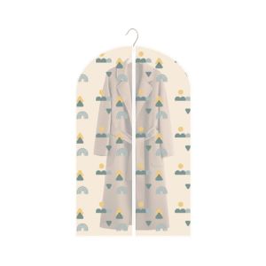 JURHOMIE Transparent Clothes Hanging Dust Cover Foldable Clothes Clothes Organizer Wedding Dress Cover Suit Bags Reusable Hanging Garment Protector for Suits/Dress/Jacket