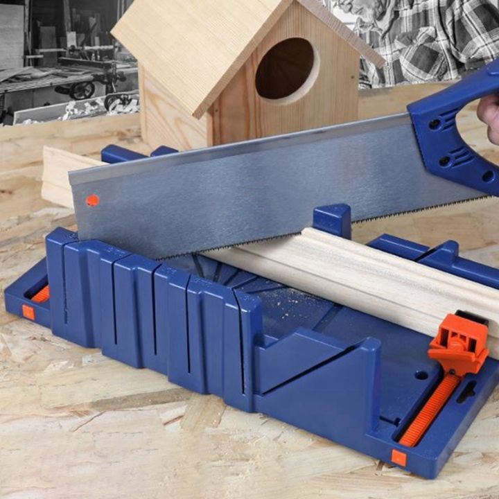 thumbnail image 2 of Miter Saw Box, Woodworking Miter Saw Box Cabinet Wood Gypsum Oblique Cutting Tool, Comprehensive Tool Set, Handsaws (801 2 of 14