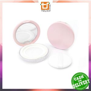 OFM-K183 Wadah Bedak Tabur dengan Cermin Loose Powder Case Free Sponge / Tempat Bedak Tabur Travel