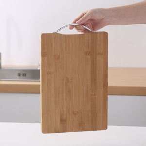 Thớt Tre Kháng Khuẩn Bamboo 34x24cm Hình Chữ Nhật Dày Dặn Thớt Treo Chữ Nhật Chống Nấm Mốc Dễ Vệ Sinh An Toàn Sức Khỏe