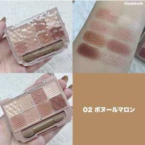 ✪Japanese CANMAKE Ikeda Eight-color Eye Shadow Plate Pearlescent Silkworm Lying All-match 23-year-old New Eight-palace Pagoda❥