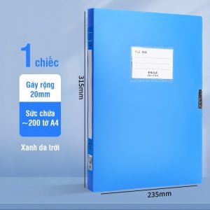 File Hộp Đựng Tài Liệu A4 Nhựa PP - Cặp Hồ Sơ Văn Phòng Nhiều Kích Thước Bảo Quản Giấy Tờ Chống Bụi
