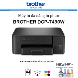 Máy in phun màu Brother DCP-T430W (A4/A5/ In/ Copy/ Scan/ USB/ WIFI) - Hàng Brother Việt Nam