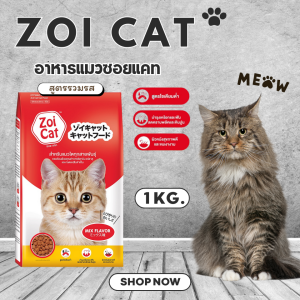Zoi Cat อาหารเม็ดสำหรับแมวโต ซอยแคท ขนาด 1 กิโลกรัม