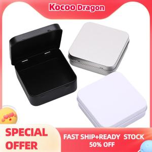 Kocoo Ministar กล่องดีบุกโลหะขนาดเล็กกล่องใส่เหรียญเครื่องประดับแบบพับได้พร้อมฝาปิด