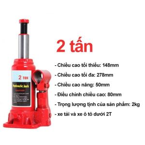 Bộ Kích Gầm Ô Tô Con Đội Thay Lốp Cho Xe Hơi Nâng Gầm Dễ Dàng Trọng Tải 2 Tấn